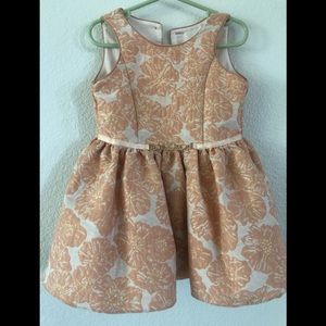 Peach and gold poops and Julie party frock for 24m